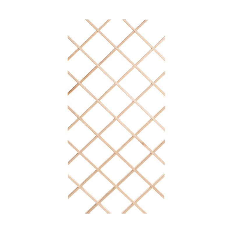 Millwood Pines 14Bottle Trimmable Wine Rack Lattice Panel Inserts in